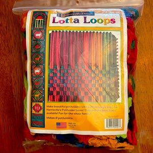 Lotta Loops Cotton Loops for Weaving 8 Potholders - Loops ONLY
